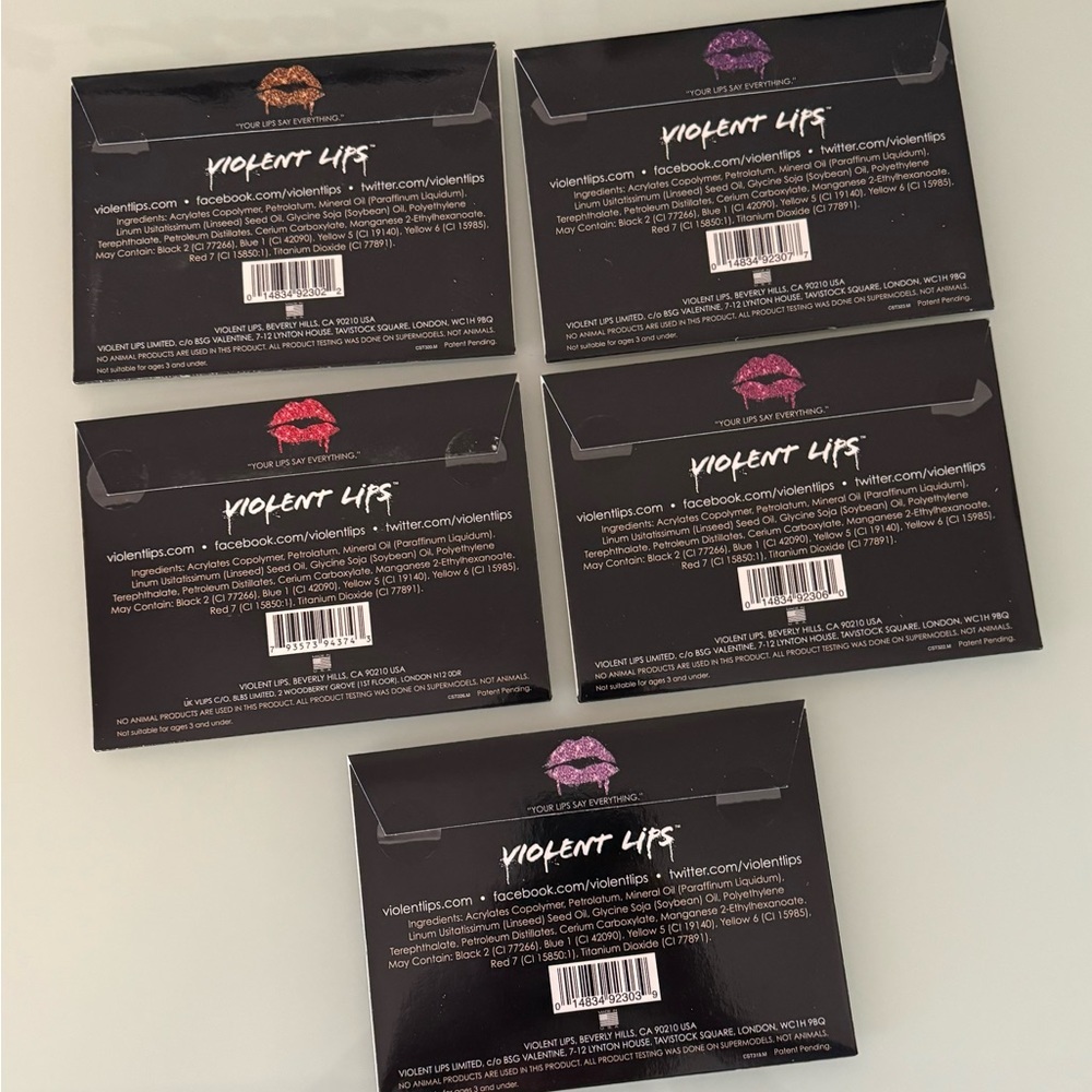 *Violent Lips* Temporary Lip Tattoo Bundle - Picture 2 of 2